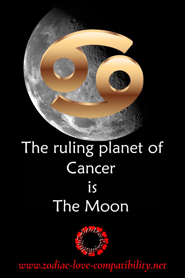 ruling planet of cancer the moon
